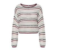 ONLY Short Stripe Onlgeena LS-Pantaloncini a Righe Boatneck CC Knt, Ballerino di Nuvola, XS Donna