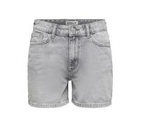 ONLY Shorts Onlella MW-Pantaloncini Tai DNM, Denim Grigio Chiaro, S Donna