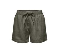 ONLY Shorts Onlgoa MW Lin Bl Pantaloncini Pull-Up CC Pnt, Oliva affumicata, XS Donna