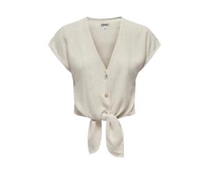 ONLY - Siesta Knot Blouse - -Blouses & Shirts -Donna -Beige -L