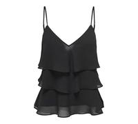 Only Singlet Onllinn Life Flounce-Canottiera Wvn Noos, Nero, XL Donna