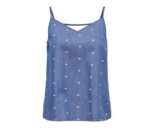 ONLY Singlet Onlnova Azure-Canotta Wvn, Media Blu Denim, S Donna