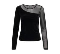 Only Smooth Mesh Mix Top Nero - Taglia M Abbigliamento Donna Maglie E Top