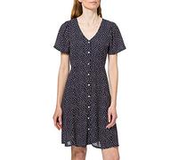 Only ONLSONJA Life S/S Dress Noos Wvn Vestito, Night Sky/AOP: DOT W Macadamia, 40 IT Donna