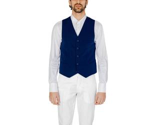 Only & Sons Blue Polyester Waistcoat - IT52 | XL