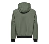 ONLY & SONS - Bomber softshell grigio con zip L