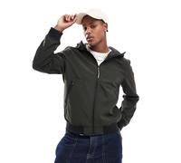 ONLY & SONS - Bomber verde scuro softshell con cappuccio e zip M