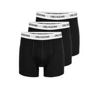 Only & Sons Boxer 'ONSFITZ' grigio chiaro / nero / bianco, Taglia S