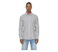 ONLY & SONS - Camicia a Righe in Lino Blu Scuro - - Shirts - Uomo - Multicolore - L