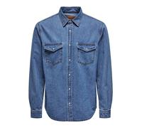 Only & Sons ONSBANE Denim 3247 DNM Shirt Noos, Camicia Uomo, Medium Blue Denim,