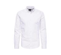 Only & Sons - Camicia slim elasticizzata in popeline bianco L