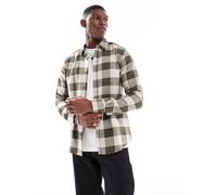 Only & Sons - Camicia a quadri grandi kaki e beige-Verde M