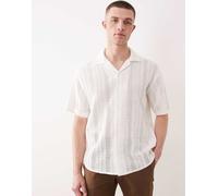 ONLY & SONS - Camicia color panna all'uncinetto-Bianco L
