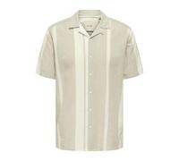 Only & Sons Camicia 'Caiden' cachi / bianco, Taglia L