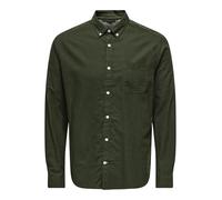 Only & Sons Camicia 'ONSROAD' verde scuro, Taglia M