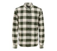 Only & Sons Camicia écru / oliva / verde scuro Uomo - PROMO - Camicie da uomo - Camicie a quadri Only & Sons M