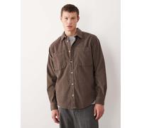 ONLY & SONS - Camicia giacca marrone chiaro in velluto a coste S