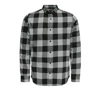 Only & Sons Camicia 'Gudmund' grigio chiaro / nero Uomo Only & Sons XS grigio chiaro / nero