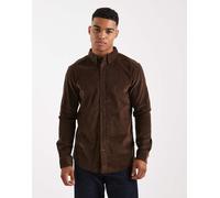 ONLY & SONS - Camicia in velluto a coste marrone XL
