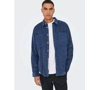 ONLY & SONS - Camicia indaco vintage-Blu M