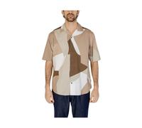 ONLY & SONS - Camicia Marrone in Cotone Manica Corta - - Shirts - Uomo - Multicolore - S