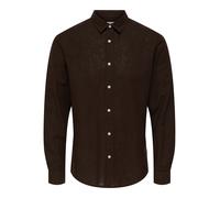 Only & Sons Camicia 'ONSCaiden' marrone scuro Uomo Only & Sons XS
