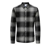 Only & Sons Camicia 'ONSGudmund' grigio / greige / nero Uomo Only & Sons S grigio / greige / nero