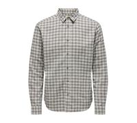 Only & Sons Camicia 'ONSGudmund' nero / bianco naturale Uomo Only & Sons XL