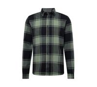 Only & Sons - Camicia a quadri grandi nero e kaki-Verde L
