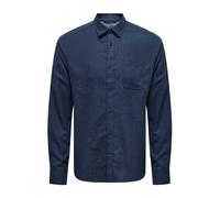 Only & Sons Camicia 'ONSRoad' navy, Taglia M