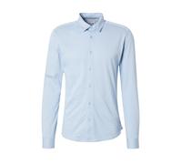 ONLY & SONS - Camicia slim a maniche lunghe elasticizzata azzurra-Blu S