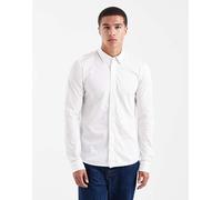 ONLY & SONS - Camicia slim fit a maniche lunghe bianca elasticizzata-Bianco XS