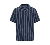 Only & Sons Camicia 'Trev' navy / bianco Uomo Only & Sons XXL navy / bianco