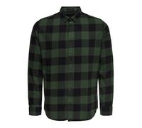 Only & Sons Camicia verde scuro / nero Uomo Only & Sons XS verde scuro / nero