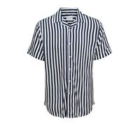 Only & Sons Camicia da uomo Onswayne in viscosa a righe blu navy colletto con rever XL