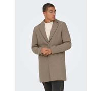 ONLY & SONS - Cappotto color lupo di bosco-Marrone L