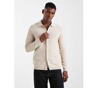 ONLY & SONS - Cardigan color pietra testurizzato a rombi-Bianco XL