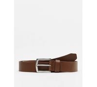 Only & Sons - Cintura in pelle color cuoio-Marrone 85 cm