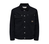 ONLY & SONS Cotton Jacket Onstimber-Giacca in Cotone Otw, Nero, L Uomo