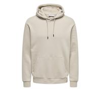 Only & Sons Onsceres Life Hoodie Sweat Noos Felpa con Cappuccio, Beige (Fodera in Argento), XL Uomo