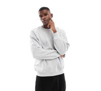 Only & Sons - Felpa girocollo oversize grigio chiaro-Nero XXS
