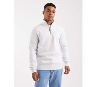 ONLY & SONS - Felpa grigio chiaro con zip corta XS