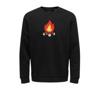 Only & Sons Felpa 'OLIVER' marrone / giallo / rosso / nero Uomo Only & Sons XS