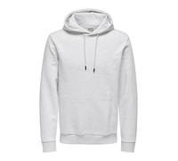 ONLY & SONS Onsceres Felpa con Cappuccio da Uomo Sweat Noos, Super Light Grey Melange, L