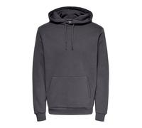 Only & Sons Uomo O&S Morbido Felpa con Cappuccio Maglione Basic Hoodie Maglione ONSCERES, Colore:Grigio, Dimensione Maglia:L