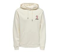 Only & Sons Felpa 'ONSCERES KENNY' grigio / rosso / nero / offwhite Uomo Only & Sons S grigio / rosso / nero / offwhite