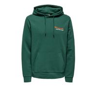 Only & Sons Felpa 'ONSCERES KENNY' smeraldo / arancione / bianco Uomo Only & Sons XL smeraldo / arancione / bianco