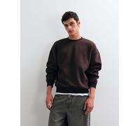 ONLY & SONS felpa oversize girocollo in marrone cioccolato M