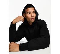 ONLY & SONS - Felpa oversize in jersey pesante nera con cappuccio-Nero L