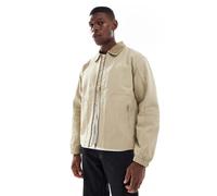 ONLY & SONS - Giacca barn oversize in tessuto pesante beige con colletto a coste-Neutro 2XL